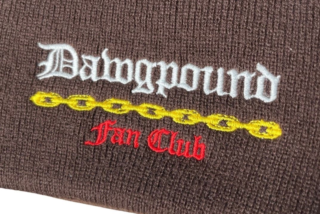 Custom embroidered design close-up