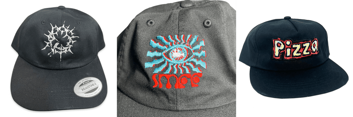 Embroidered hat close-up